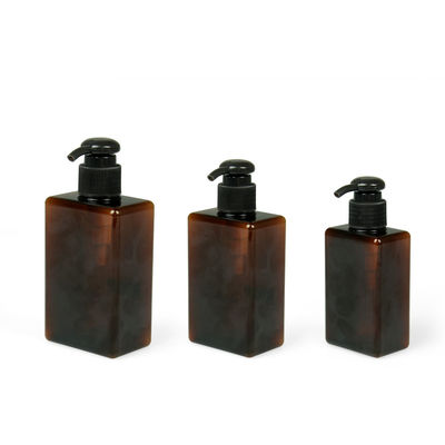 barattolo crema 24/410 Amber Shampoo Bottle quadrata di 100ml 200ml 250ml Petg