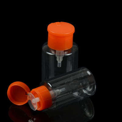bottiglia cosmetica del dispositivo di rimozione dello smalto della bottiglia dell'ANIMALE DOMESTICO di 3.3oz 100ml con la pompa polacca del dispositivo di rimozione