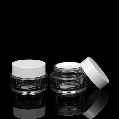 barattoli d'imballaggio cosmetici della lozione della parete di 50ml PETG dei barattoli pesanti della crema con i coperchi