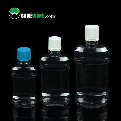 bottiglia del colluttorio su misura bottiglia cosmetica dell'ANIMALE DOMESTICO 100ml/250ml/500ml