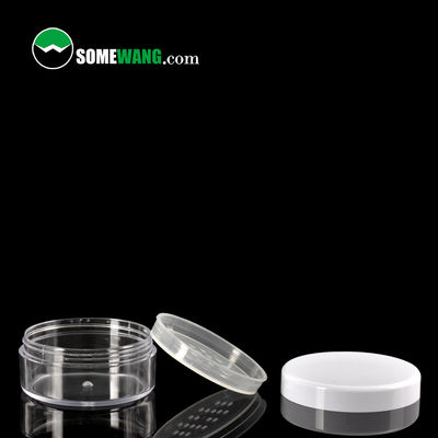 dimensione di plastica riutilizzabile di viaggio del barattolo di polvere della radura 24g di trucco rotondo sciolto vuoto del contenitore
