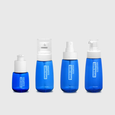 bottiglia d'imballaggio cosmetica di plastica vuota del gel della doccia degli insiemi PETG di 30ml 60ml 80ml 100ml PETG