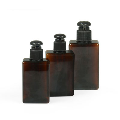 barattolo crema 24/410 Amber Shampoo Bottle quadrata di 100ml 200ml 250ml Petg
