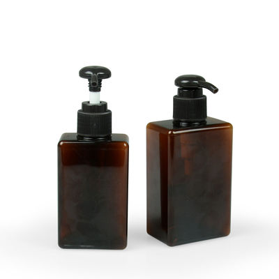 barattolo crema 24/410 Amber Shampoo Bottle quadrata di 100ml 200ml 250ml Petg