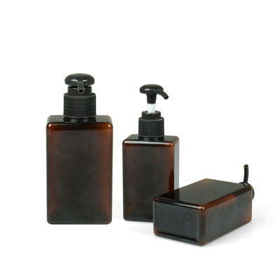 barattolo crema 24/410 Amber Shampoo Bottle quadrata di 100ml 200ml 250ml Petg