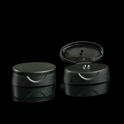24/400 di cappuccio nero di Flip Top Cosmetic Plastic Bottle per sciampo