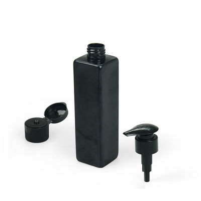 quadrato nero 4oz di plastica 6oz della bottiglia cosmetica dell'ANIMALE DOMESTICO di 120ml 240ml
