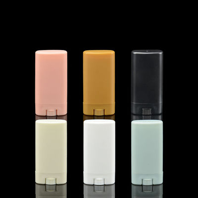 Ovale piano del gel vuoto cosmetico ovale della bottiglia 15g del deodorante in stick del ODM 15ml per il gel