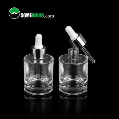 contagoccia di vetro 1.2in Amber Glass Essential Oil Bottles dell'olio essenziale del siero cosmetico 30ml