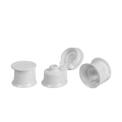 Imballaggio di plastica ricoprente UV di plastica cosmetico dei coperchi della bottiglia di Flip Top Cap 7.8mm