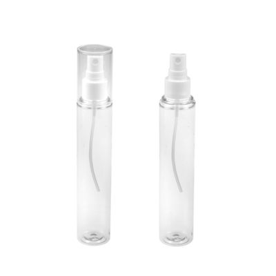 bottiglia di plastica trasparente della copertura 100ml della bottiglia piana dell'animale domestico del cilindro di 106mm grande