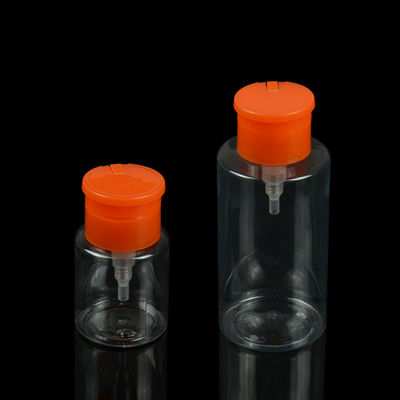 bottiglia cosmetica del dispositivo di rimozione dello smalto della bottiglia dell'ANIMALE DOMESTICO di 3.3oz 100ml con la pompa polacca del dispositivo di rimozione