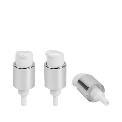 Pompa di plastica metallica 24/410 di trattamento di Chrome della pompa della lozione della crema dell'azionatore di torsione da sinistra a destra