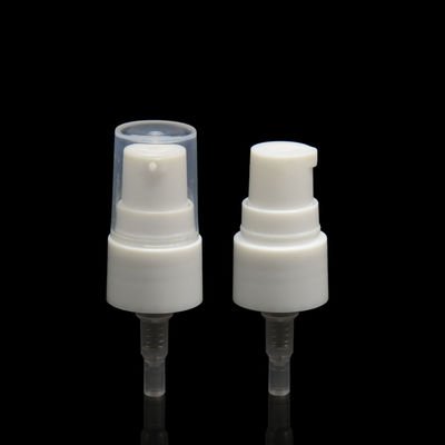 L'erogatore bianco di plastica cosmetico del trattamento spruzza la pompa 18/410 0.12cc