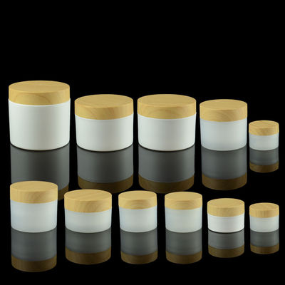 10g 20g 30g pp scremano il barattolo che imballa i contenitori cosmetici di bambù del coperchio della crema dell'occhio dell'OEM