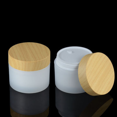 10g 20g 30g pp scremano il barattolo che imballa i contenitori cosmetici di bambù del coperchio della crema dell'occhio dell'OEM
