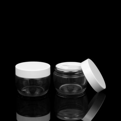 Imballaggio crema vuoto di plastica del barattolo di cura di pelle dell'ANIMALE DOMESTICO pesante della parete 30ml 50ml