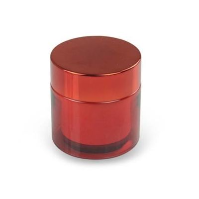 La plastica cosmetica di lusso dell'ANIMALE DOMESTICO di doppio strato 50ml stona i contenitori cosmetici dell'ANIMALE DOMESTICO UV di placcatura