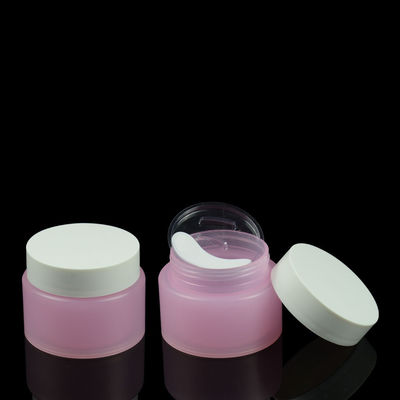 Maschera di plastica libera crema doppia della crema dell'occhio del barattolo BPA pp dell'OEM 100g con il cucchiaio