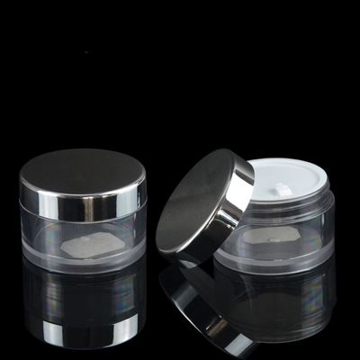 I cosmetici su misura di 30ml 50ml PETG scremano il barattolo vuoto con il coperchio elettrolitico