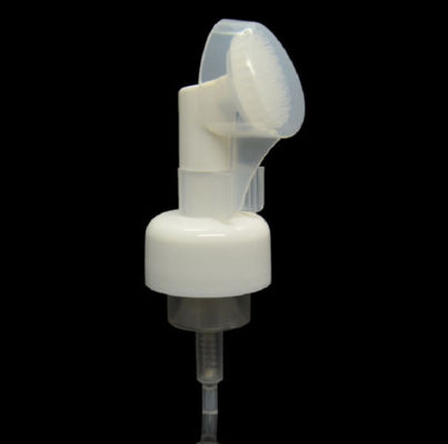 lavaggio del fronte del silicone della spazzola di bottiglia della schiuma di 43mm con la pompa facciale della spazzola della pulitrice della spazzola