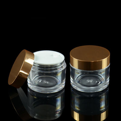 crema di fronte cosmetica del barattolo dell'ABS PETG del siero 50ml con il coperchio elettrolitico