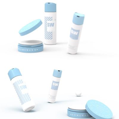 bottiglia cosmetica della lozione dell'HDPE di 120ml 240ml con il cappuccio sommità disco doppio