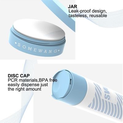 bottiglia cosmetica della lozione dell'HDPE di 120ml 240ml con il cappuccio sommità disco doppio