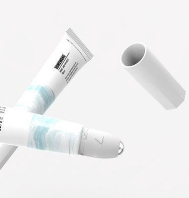 rotolo di plastica di 35ml 50ml 100ml il singolo sui tubi pela l'imballaggio dei cosmetici di cura