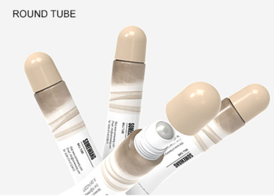 rotolo di plastica di 35ml 50ml 100ml il singolo sui tubi pela l'imballaggio dei cosmetici di cura