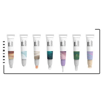 i coperchi a vite 15ml spazzolano la metropolitana d'imballaggio cosmetica del contenitore del labbro della metropolitana capa di lucentezza