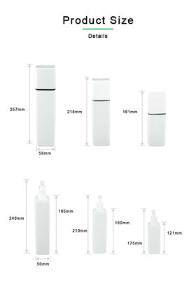 bottiglia del PE di 300ml 400ml 500ml con la bottiglia esterna dello sciampo della copertura