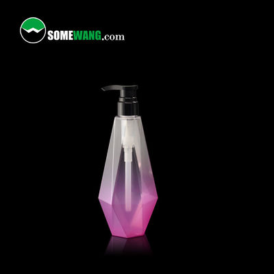 la bottiglia rombica su ordinazione del cilindro di 300ml/500ml/750ml PETG mette per sciampo