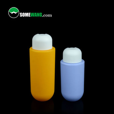 Spalla piana su misura dell'HDPE di colore intorno all'imballaggio cosmetico della lozione della bottiglia inferiore 300ml 400ml
