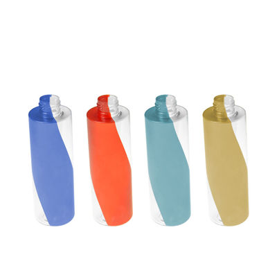 Bottiglia di plastica 200ml della lozione della bottiglia cosmetica su ordinazione vuota doppia di colore PETG