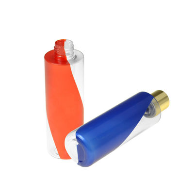 Bottiglia di plastica 200ml della lozione della bottiglia cosmetica su ordinazione vuota doppia di colore PETG