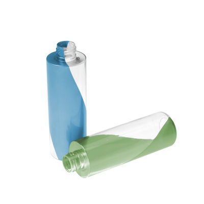 Bottiglia di plastica 200ml della lozione della bottiglia cosmetica su ordinazione vuota doppia di colore PETG